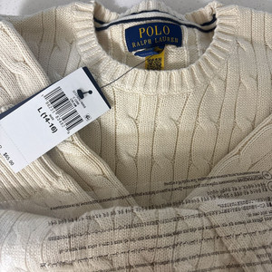 폴로 보이즈 니트 L 엔도버크림 (아이보리) 새상품 이미지