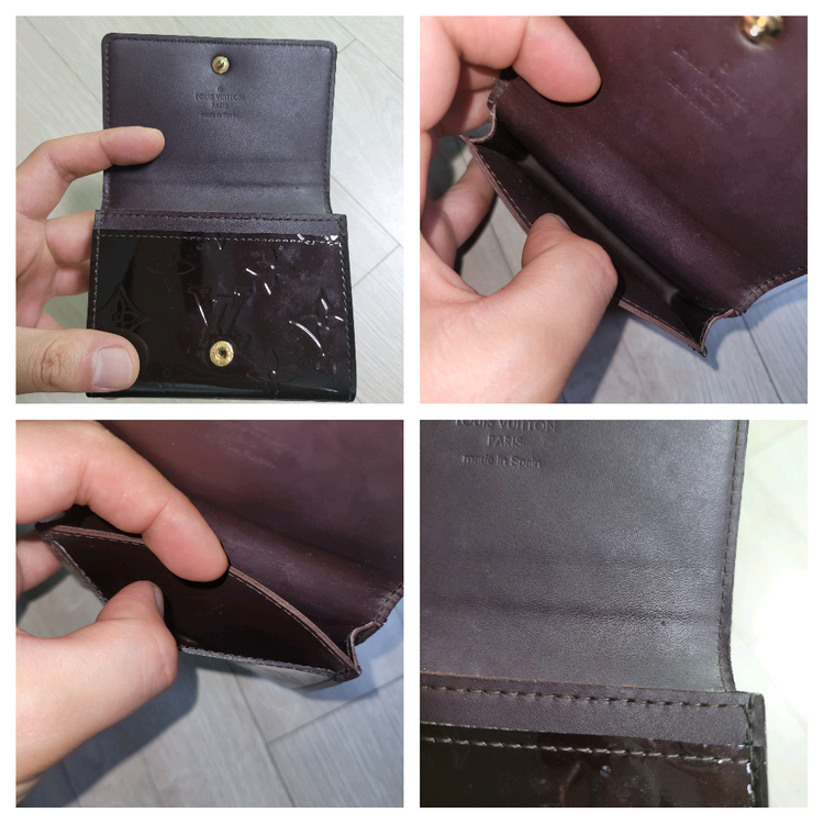 정품 루이비통 모노그램 베르니 카드지갑 이미지