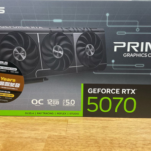 ASUS PRIME 지포스 RTX 5070 OC D7 12GB 미개봉품 팝니다. 이미지