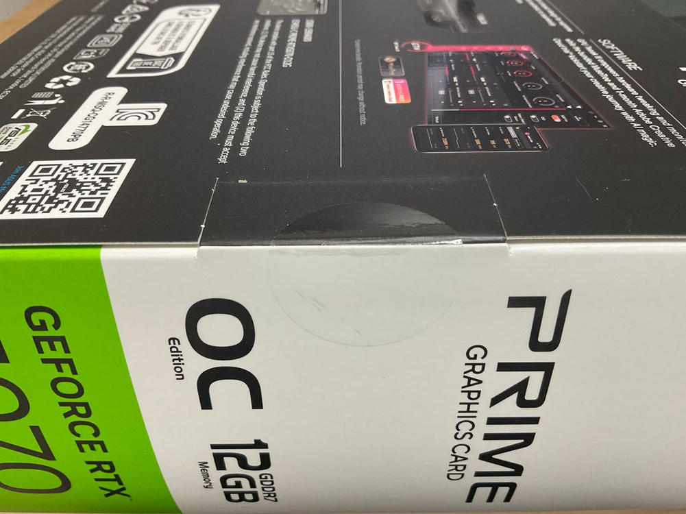 ASUS PRIME 지포스 RTX 5070 OC D7 12GB 미개봉품 팝니다. 이미지