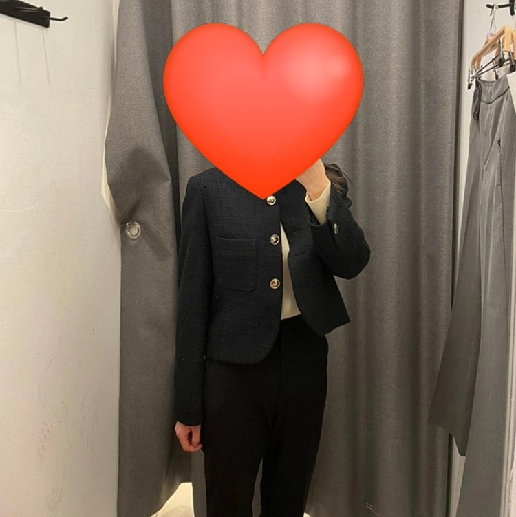 트위드 자켓 #크롭자켓 #네이비자켓 이미지