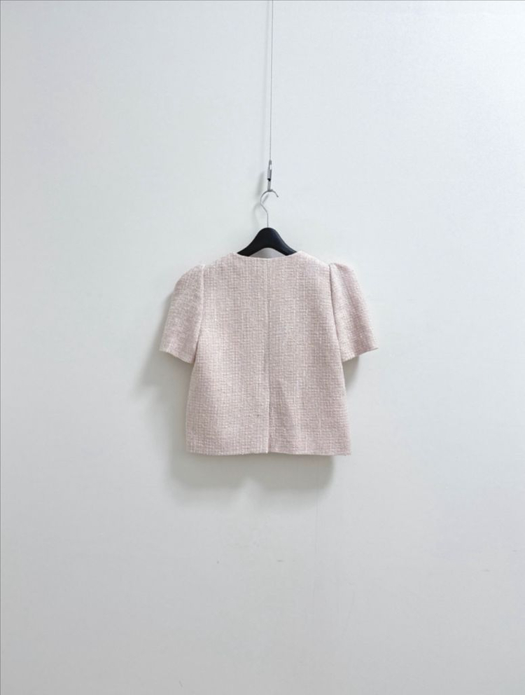 보카바카 퍼프 핑크 트위드 자켓 이미지