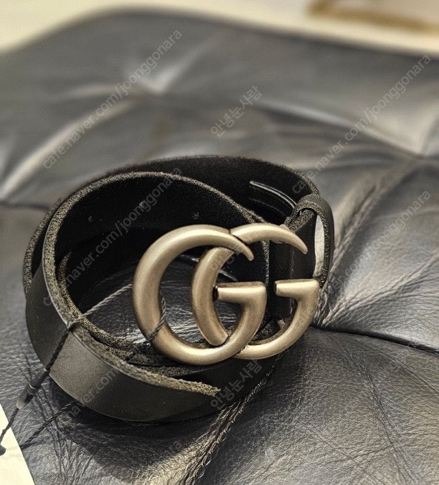 구찌 은장 GG 버클 벨트 100 새상품 정품 이미지
