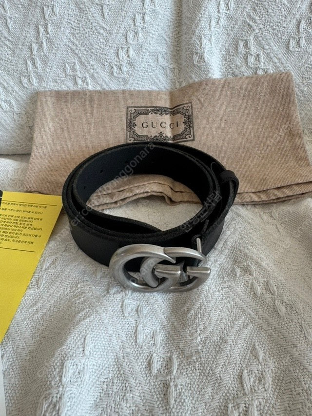 구찌 은장 GG 버클 벨트 100 새상품 정품 이미지