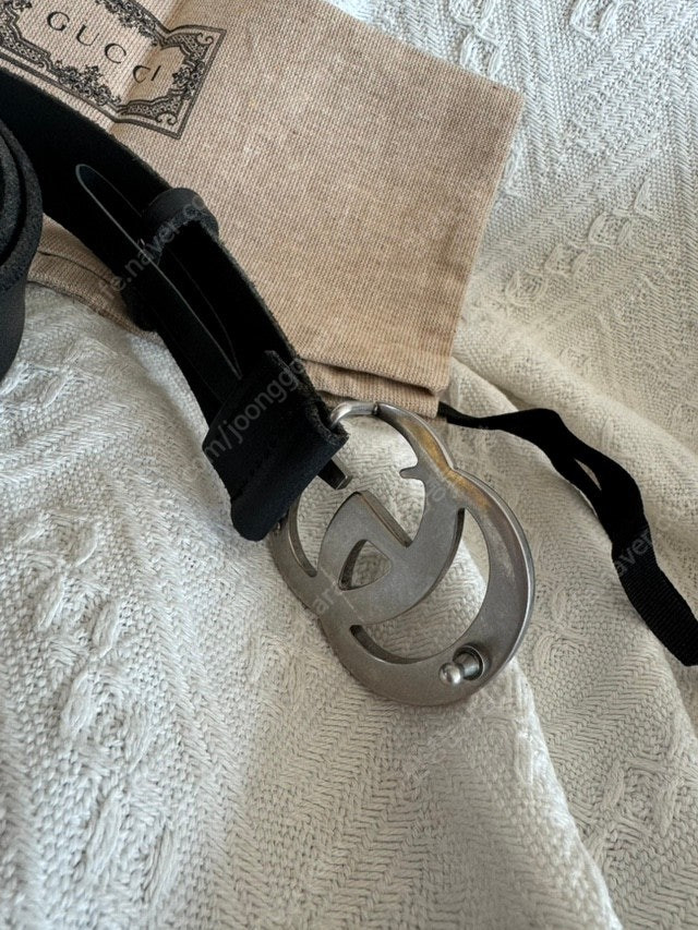 구찌 은장 GG 버클 벨트 100 새상품 정품 이미지