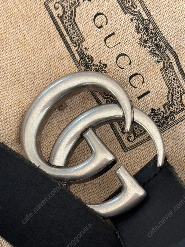 구찌 은장 GG 버클 벨트 100 새상품 정품 이미지