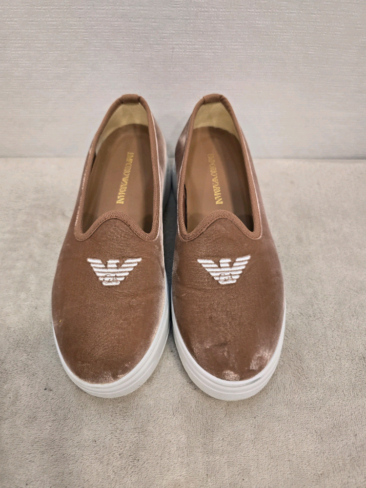 엠포리오 아르마니 벨벳 키높이 슬립온 단화 230 이미지