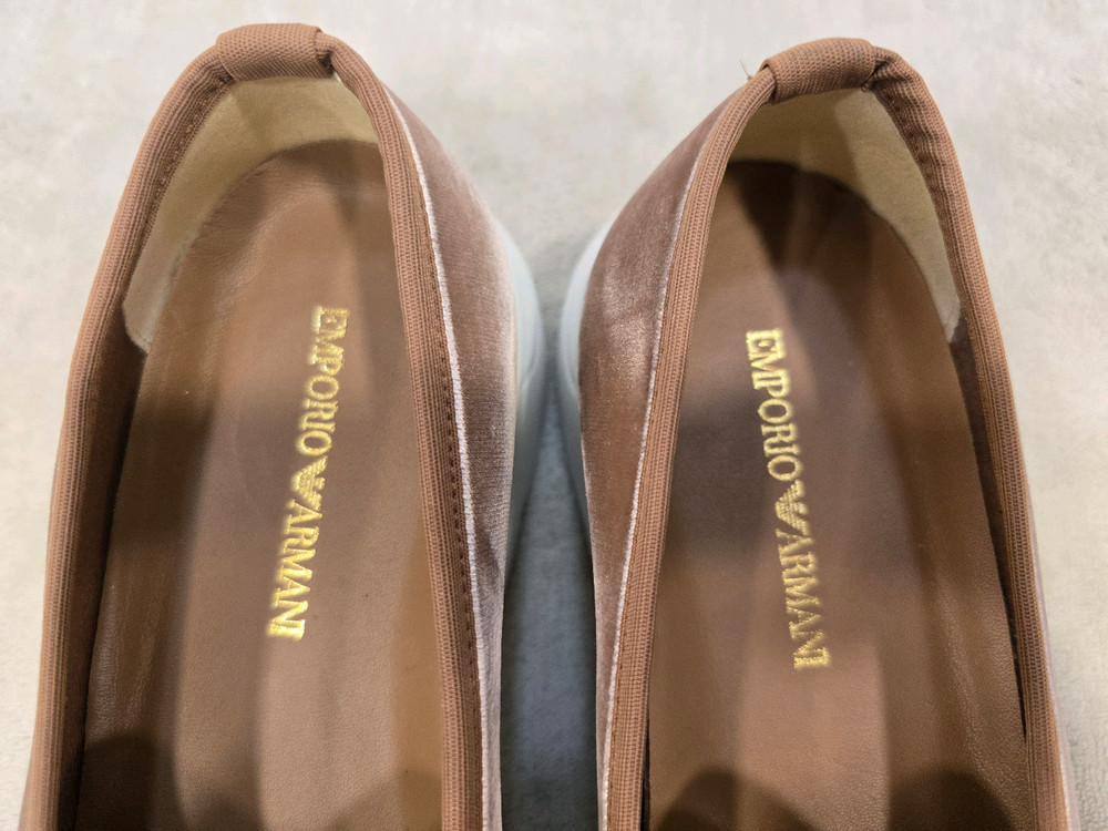 엠포리오 아르마니 벨벳 키높이 슬립온 단화 230 이미지