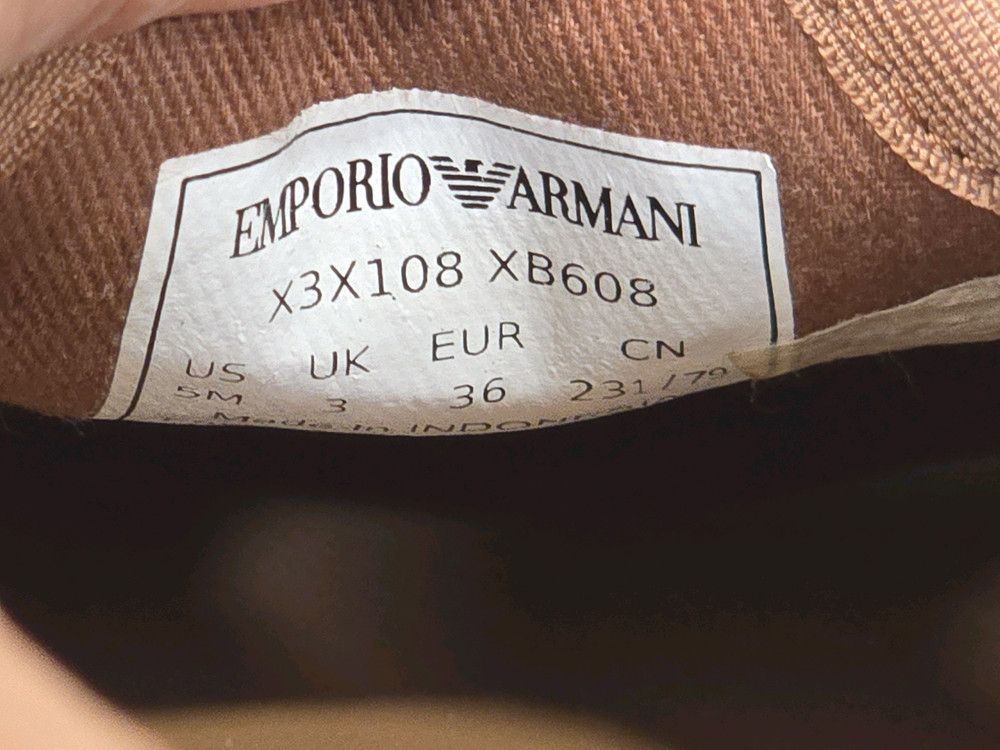 엠포리오 아르마니 벨벳 키높이 슬립온 단화 230 이미지