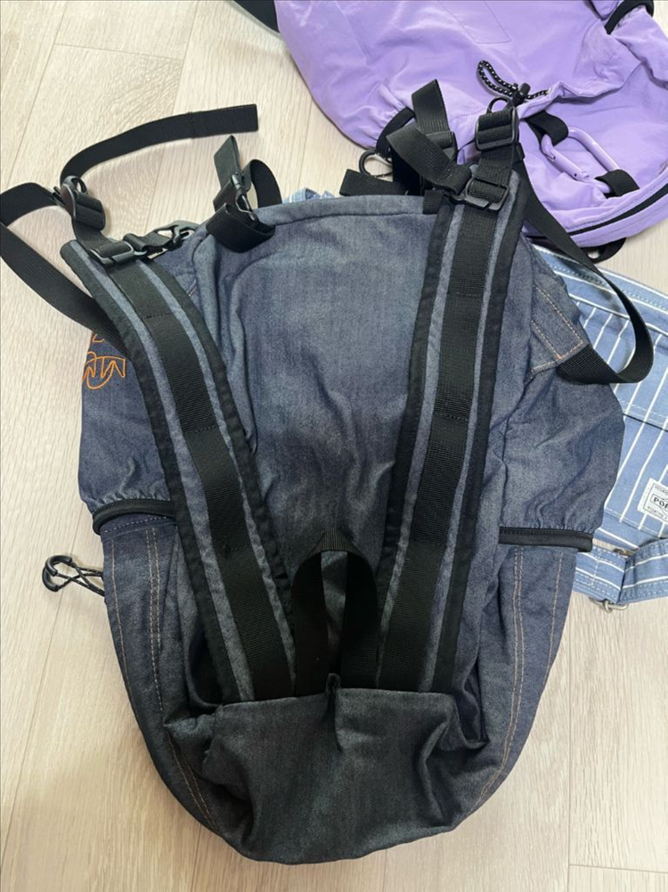 에메모가든 데님 백팩 mmo 이미지