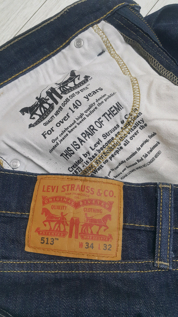 리바이스진513(해외판) 스판청바지 34인치(No.162)거의새바지! 이미지