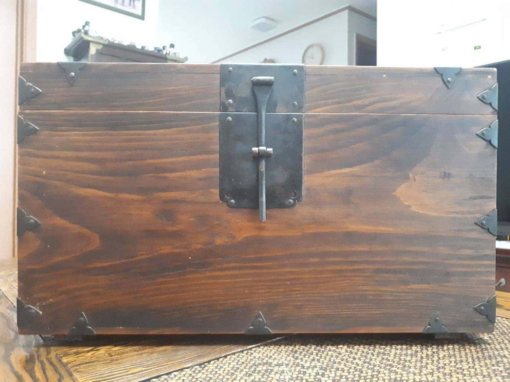 고가구 원목 반닫이함 No. 3 ( + 사은품 [ 노리개 ] 증정 ) 이미지