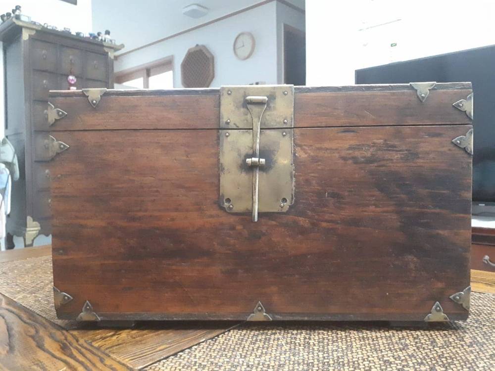 고가구 원목 반닫이함 No. 4 ( + 사은품 [ 노리개 ] 증정 ) 이미지