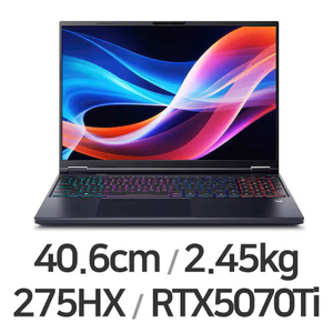 [단순개봉]에이서 프레데터 헬리오스 네오 16 AI 5070Ti 게이밍노트북 판매합니다 이미지