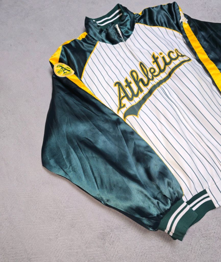 마제스틱 MLB G-III sports 오클랜드 애슬레틱스 야구 점퍼 이미지