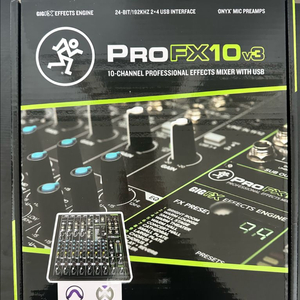 맥키 ProFx10 v3 믹서 판매합니다. 이미지