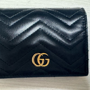 구찌 마몽 마틀라세 반지갑 블랙(정품) 이미지