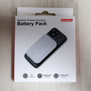 노바텍 맥세이프 무선충전 보조배터리 5000mAh 판매 이미지