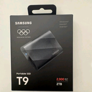 미개봉 삼성 포터블 SSD T9 2TB 외장하드 새제품 이미지