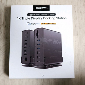 아모란나 디스플레이링크 맥북 도킹스테이션 트리플모니터 듀얼모니터 15in1 C타입 멀티허브 이미지