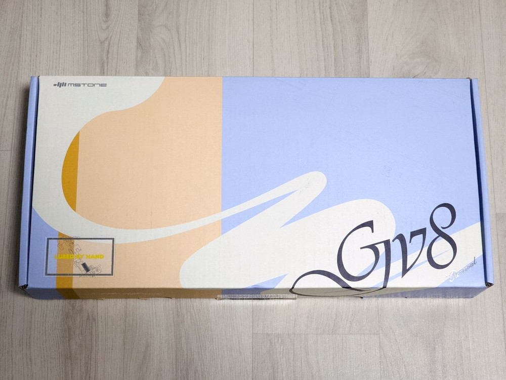 엠스톤 그루브스톤 GV8 저소음 밀키축 45g 크레용 텐키리스 키보드 이미지