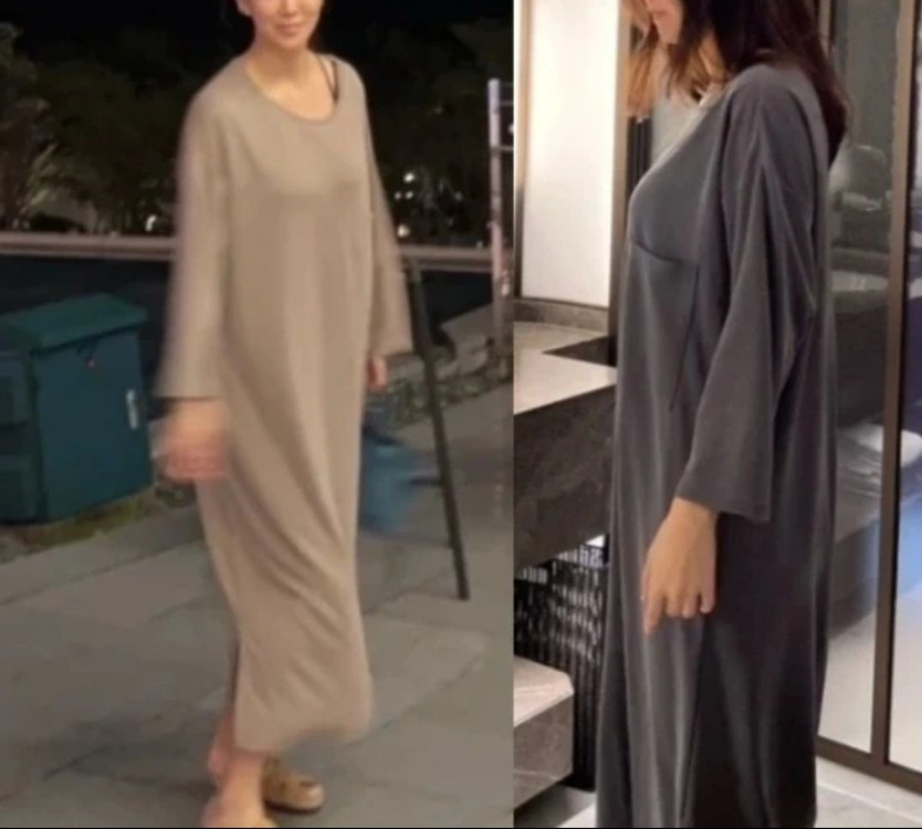 소윰 soyoom 테일라 잠옷 원피스(각각) 이미지