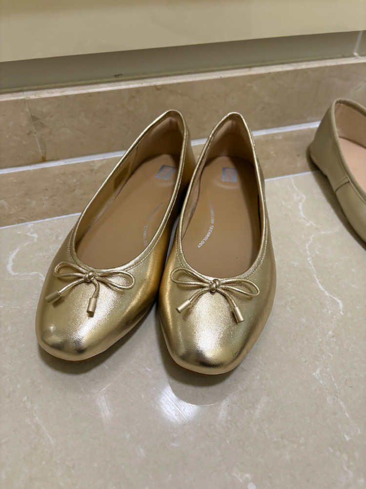 핏플랍 메탈릭 골드 플랫슈즈 240 (37.5) 이미지