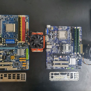 구형 메인보드 CPU RAM 쿨러 세트 이미지