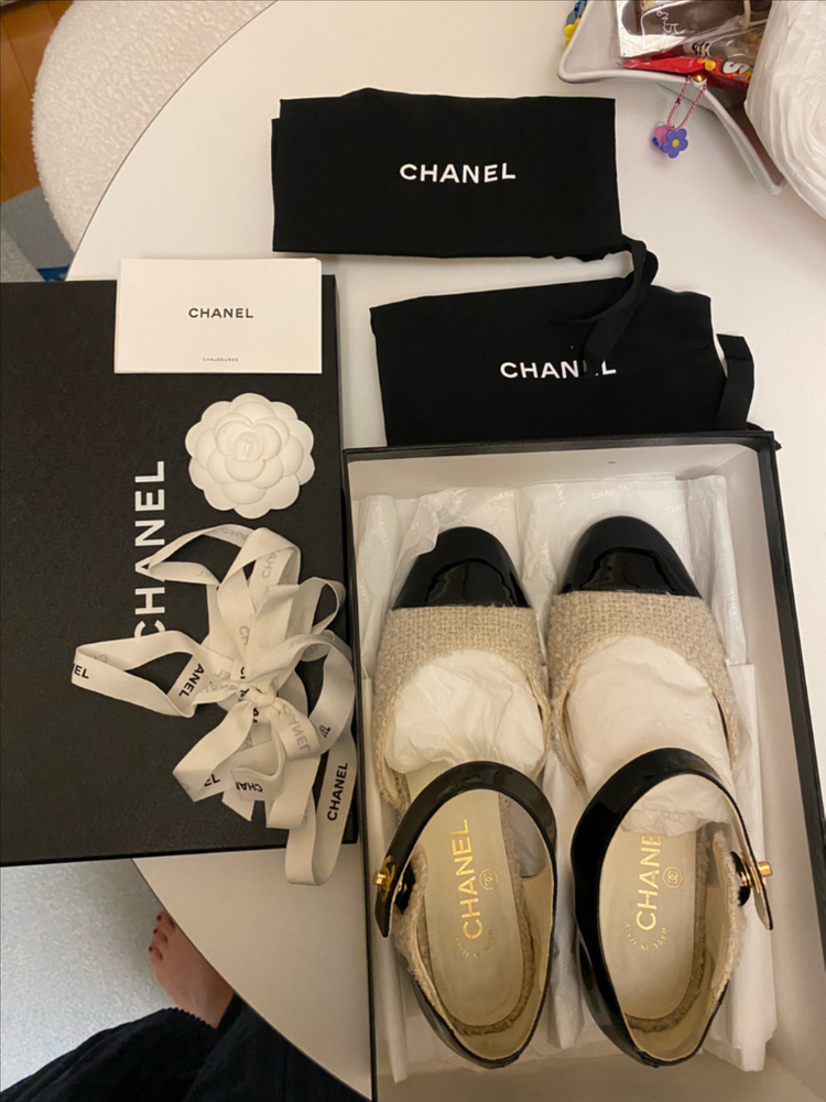 샤넬 트위드 메리제인 슈즈 38 이미지