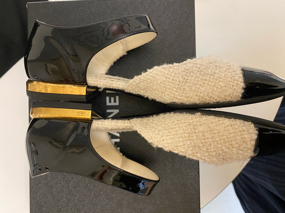 샤넬 트위드 메리제인 슈즈 38 이미지