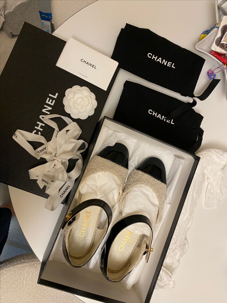 샤넬 트위드 메리제인 슈즈 38 이미지