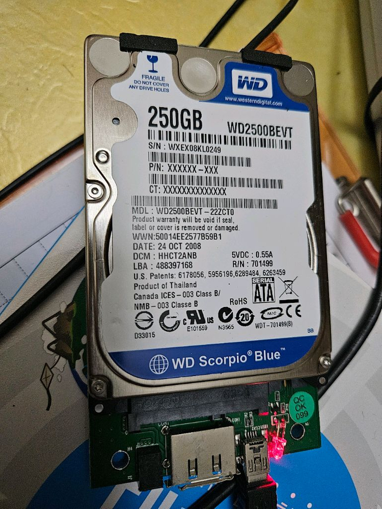 HDD 2.5인치 노트북 하드 일괄[ 전체포멧완료] 이미지