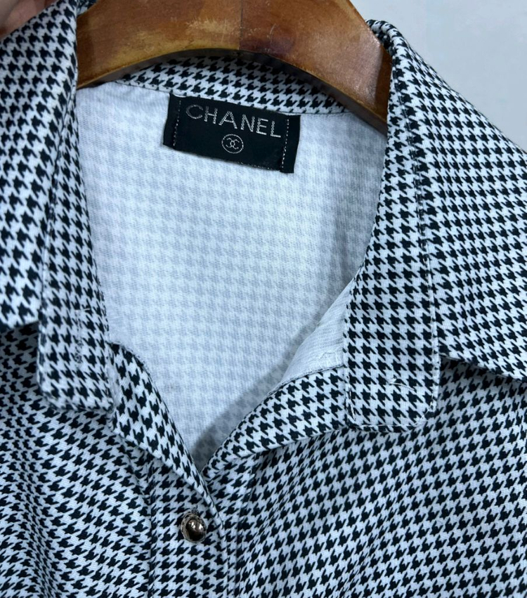 샤넬 하운드체크 롱원피스 이미지