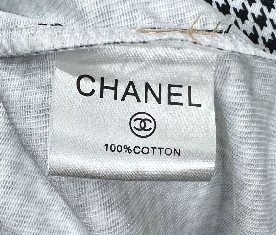 샤넬 하운드체크 롱원피스 이미지