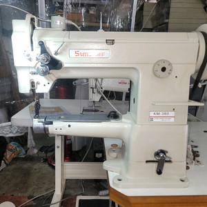 가죽미싱 썬스타 타프미싱 km-380 무소음 속도조절 바늘 상하정지 이미지