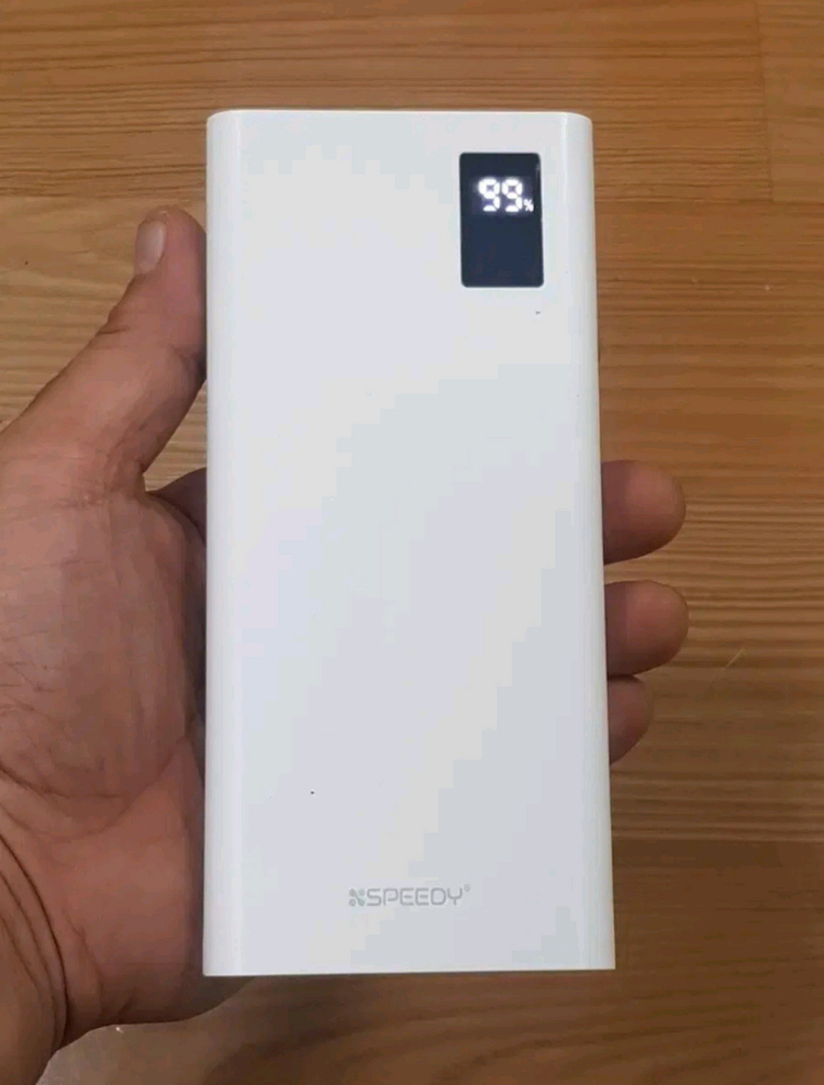 스피디 고속충전 듀얼타입 보조배터리 20000mah 화이트 이미지