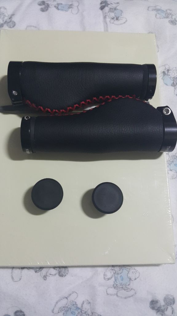 자전거 핸들그립 전기자전거 깔끔 블랙 가죽 퀵보드 mt 이미지