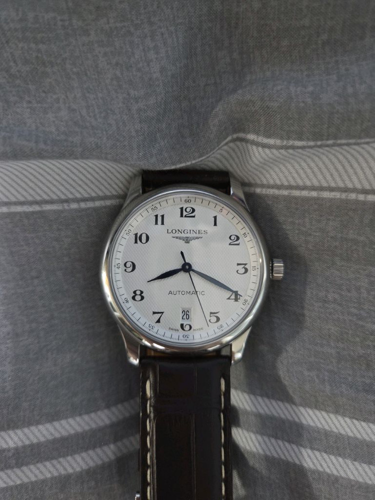 론진 마스터콜렉션 데이트 38.50mm 가죽모델 이미지