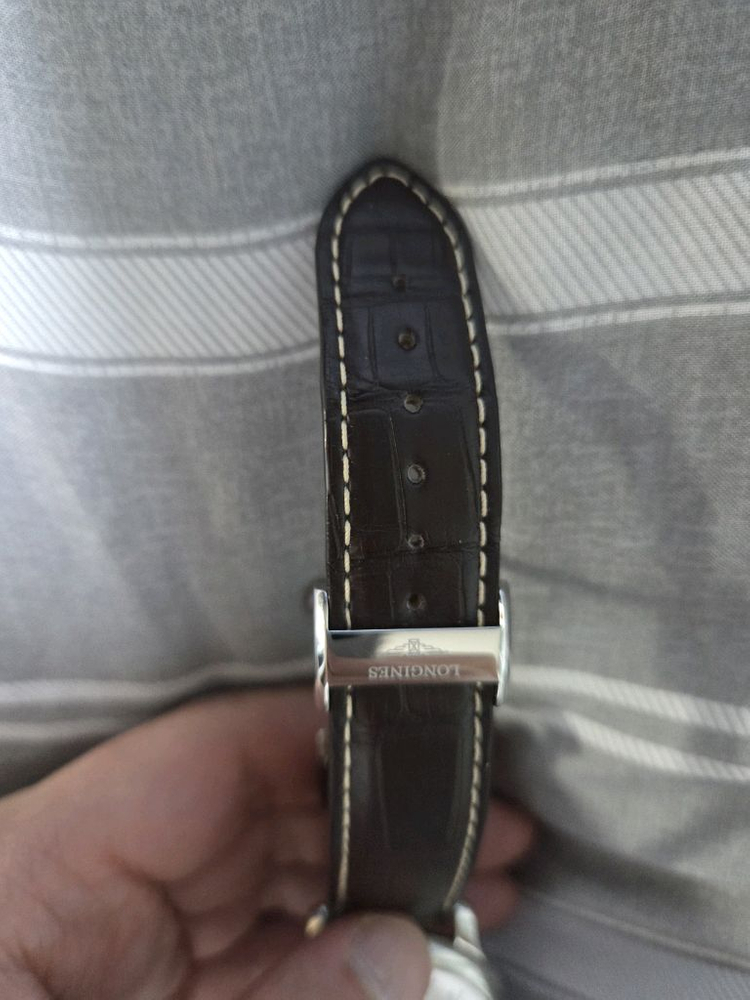 론진 마스터콜렉션 데이트 38.50mm 가죽모델 이미지