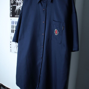 (XL-2XL) 로맨틱크라운 반팔셔츠 남방 빅사이즈 이미지