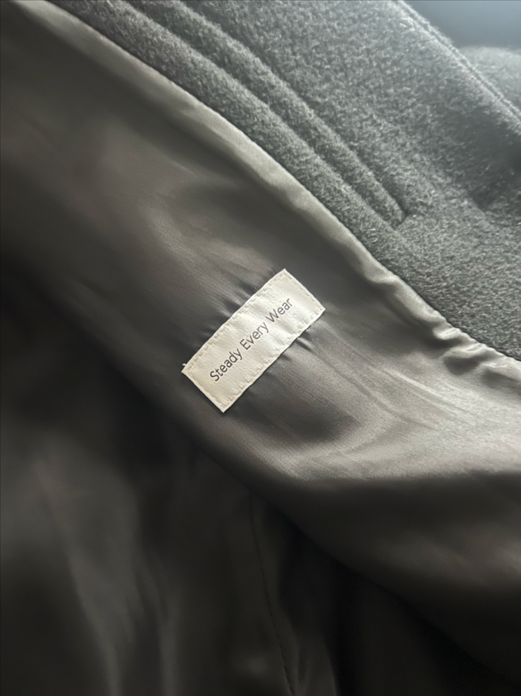 스테디에브리웨어 울 하프코트 블랙 3사이즈 이미지