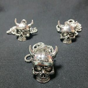 새상품) 해골 디자인 라이더 패션 스테인레스 목걸이 이미지