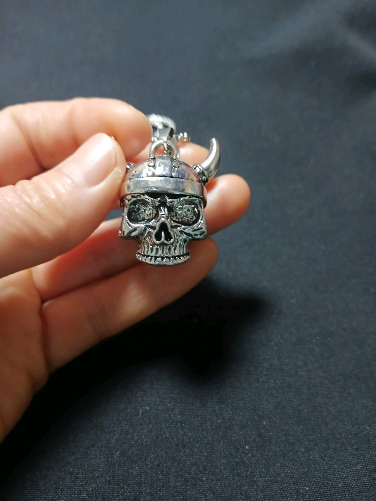 새상품) 해골 디자인 라이더 패션 스테인레스 목걸이 이미지