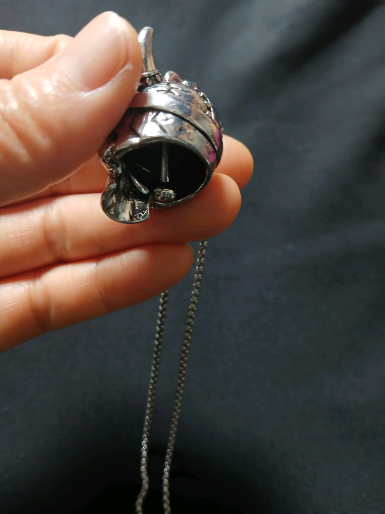 새상품) 해골 디자인 라이더 패션 스테인레스 목걸이 이미지