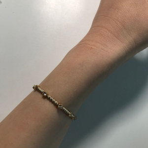 정리가] 18k 꼬냑다이아 팔찌 (6.40g) 새상품 15.5센치 이미지