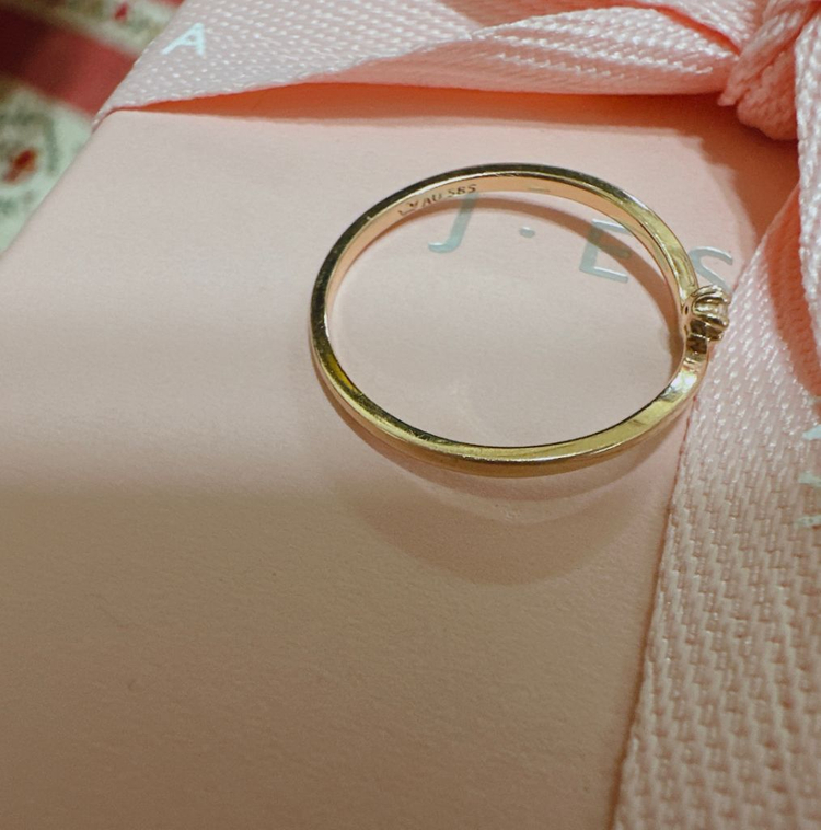 제이에스티나 14k 반지 이미지