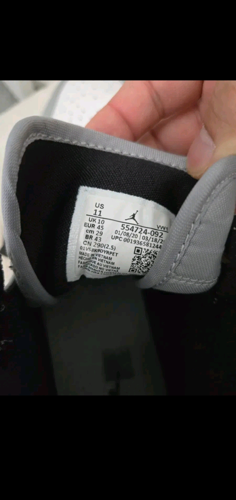 조던 1 미드 스모크 그레이 290 이미지