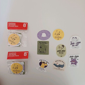 (미개봉) 포켓몬 아트웍 스티커팩 이미지