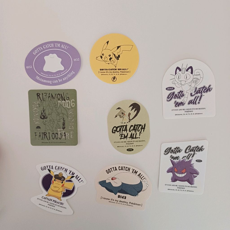 (미개봉) 포켓몬 아트웍 스티커팩 이미지