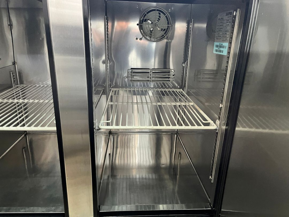 스키피오 테이블냉장냉동고 1200 간냉식 냉장1칸냉동1칸 반반 냉동장고 업소용 카페 2도어 이미지